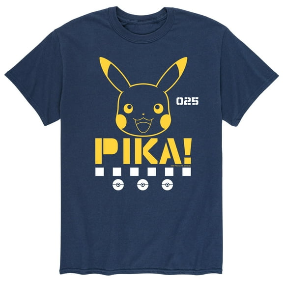Pokémon - Pika Face - Men's Short Sleeve Graphic T-Shirt