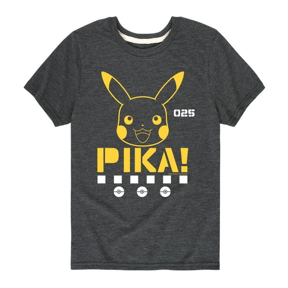 Pokémon - Pika Face - Youth Short Sleeve Graphic T-Shirt
