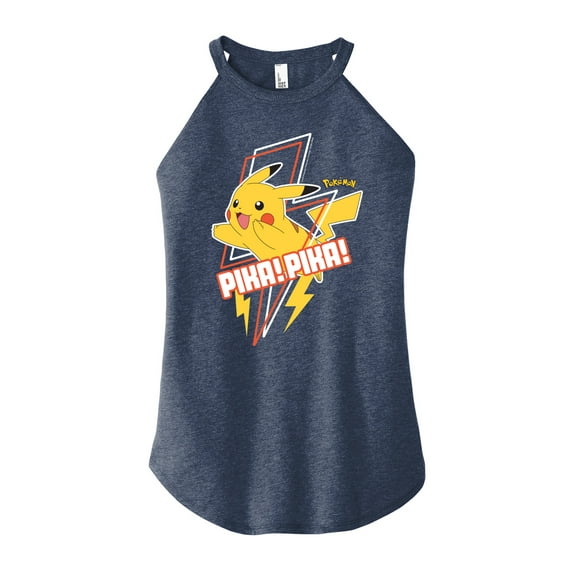Pokémon - Pika! Pika! - Juniors High Neck Tank Top