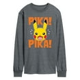 thumbnail image 1 of Pokémon - Pika Pika Scared - Men's Long Sleeve T-Shirt, 1 of 5