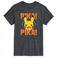 thumbnail image 1 of Pokémon - Pika Pika Scared - Men's Short Sleeve Graphic T-Shirt, 1 of 5