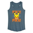 thumbnail image 1 of Pokémon - Pika Pika Scared - Women's Racerback Tank Top, 1 of 5