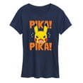thumbnail image 1 of Pokémon - Pika Pika Scared - Women's Short Sleeve Graphic T-Shirt, 1 of 5