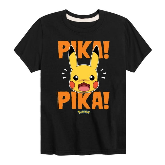 Pokémon - Pika Pika Scared - Youth Short Sleeve Graphic T-Shirt