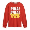 thumbnail image 1 of Pokémon - Pika! Pika! - Youth Long Sleeve Graphic T-Shirt, 1 of 5
