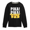thumbnail image 1 of Pokémon - Pika! Pika! - Youth Long Sleeve Graphic T-Shirt, 1 of 5