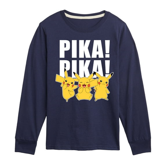 Pokémon - Pika! Pika! - Youth Long Sleeve Graphic T-Shirt