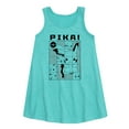 thumbnail image 1 of Pokémon - Pika Pikachu Grid - Youth Girls A-line Dress, 1 of 4