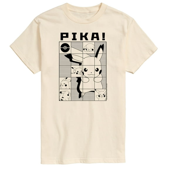 Pokémon - Pika Squares - Men's Short Sleeve Graphic T-Shirt