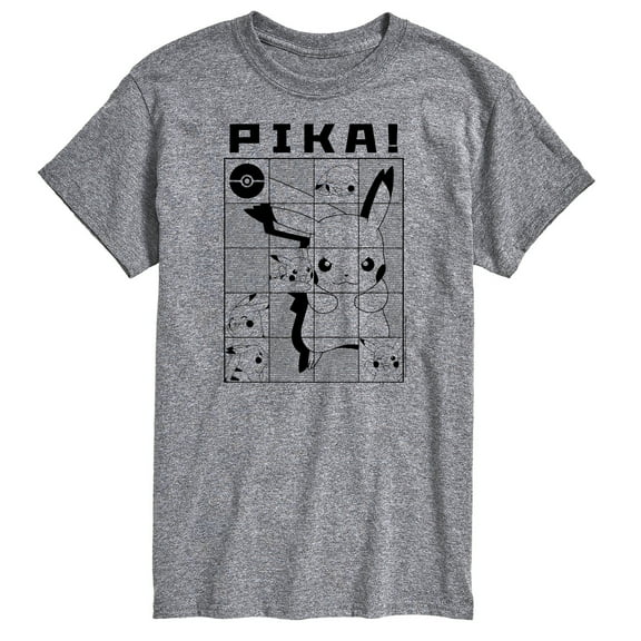 Pokémon - Pika Squares - Men's Short Sleeve Graphic T-Shirt