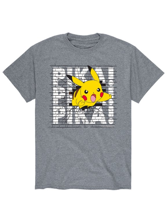 - Pika Wall - Men's Short Sleeve Graphic T-Shirt