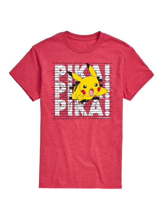 - Pika Wall Men's Short Sleeve Graphic T-Shirt