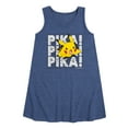 thumbnail image 1 of Pokémon - Pika Wall - Youth Girls A-line Dress, 1 of 4