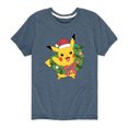 thumbnail image 1 of Pokémon - Pika Wreath - Youth Short Sleeve Graphic T-Shirt, 1 of 4