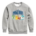 thumbnail image 1 of Pokémon - Pikachu And Friends Collegiate - Youth Crew Fleece Sweatshirt, 1 of 5