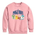 thumbnail image 1 of Pokémon - Pikachu And Friends Collegiate - Youth Crew Fleece Sweatshirt, 1 of 4