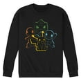thumbnail image 1 of Pokémon - Pikachu And Friends Outline - Men's Crew Fleece Sweatshirt, 1 of 4