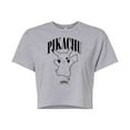 thumbnail image 1 of Pokémon - Pikachu Animation - Juniors Cropped Cotton Blend T-Shirt, 1 of 5