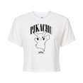 thumbnail image 1 of Pokémon - Pikachu Animation - Juniors Cropped Cotton Blend T-Shirt, 1 of 5