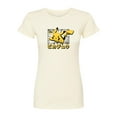 thumbnail image 1 of Pokémon - Pikachu Anime Kanji - Juniors Fitted Graphic T-Shirt, 1 of 5