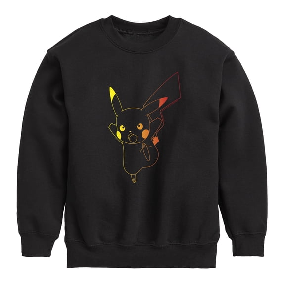Pokémon - Pikachu Attack - Youth Crewneck Fleece Sweatshirt