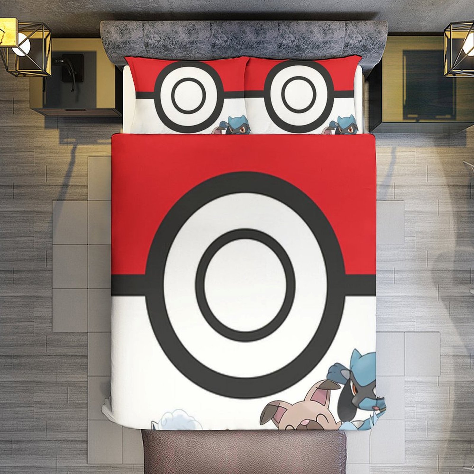 Pokémon Pikachu Bed Sheet Set for Kids Boys Girls,Duvet Cover,Queen ...