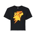 thumbnail image 1 of Pokémon - Pikachu Bolt - Juniors Cropped Cotton Blend T-Shirt, 1 of 5