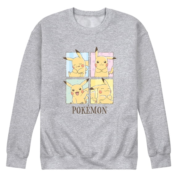 Pokémon - Pikachu Cafe Grid Men's Graphic Fleece Sweatshirt