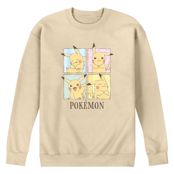 Pokémon - Pikachu Cafe Grid Men's Graphic Fleece Sweatshirt