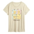 thumbnail image 1 of Pokémon - Pikachu Cafe Grid  - Women's Short Sleeve Graphic T-Shirt, 1 of 5