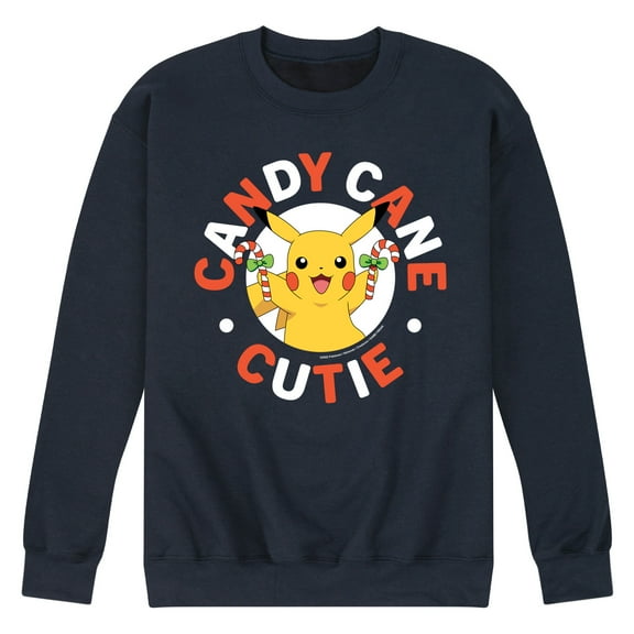 Pokémon - Pikachu Candy Cane Cutie - Men's Crew Fleece Sweatshirt