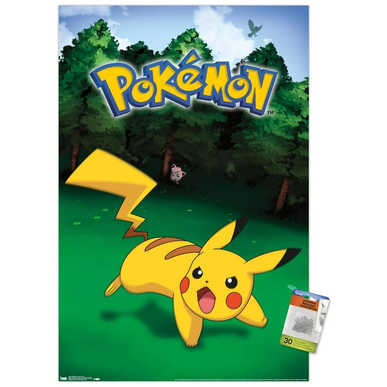 Pokémon - Pikachu, Eevee, And Its Evolutions Wall Poster, 22.375