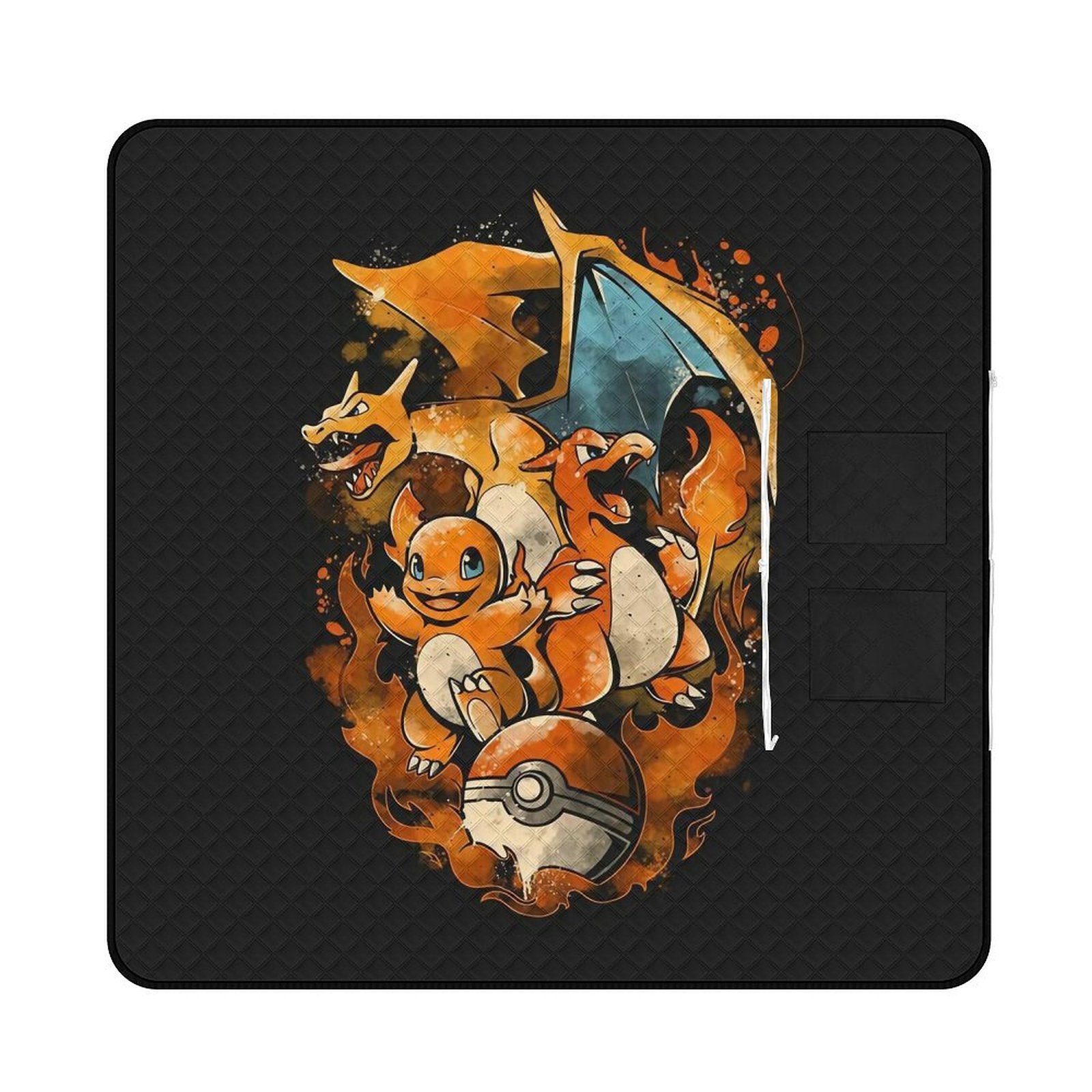Pokémon-Pikachu Charizard Picnic Blanket Outdoor Extra Large Picnic Mat ...