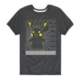 thumbnail image 1 of Pokémon - Pikachu Checkered - Youth Short Sleeve Graphic T- Shirt, 1 of 5