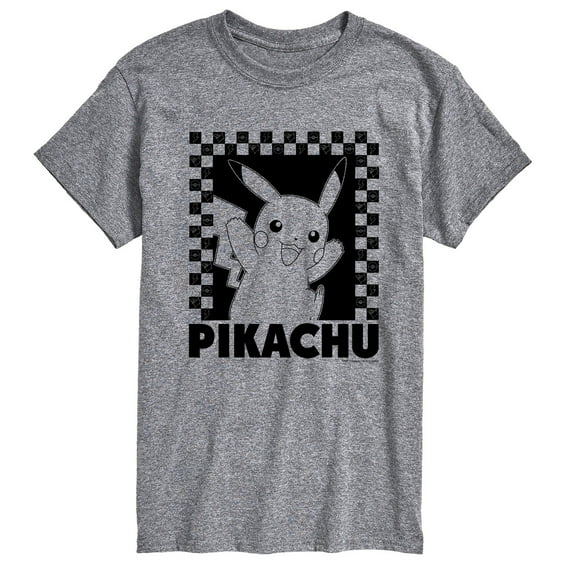 Pokémon - Pikachu Checkers - Men's Short Sleeve Graphic T-Shirt