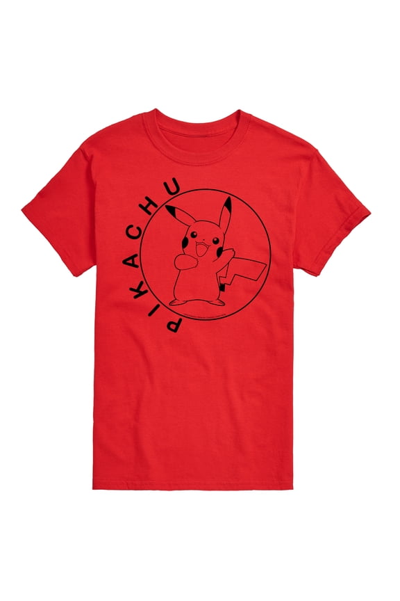 Pokémon - Pikachu Circle - Men's Short Sleeve Graphic T-Shirt