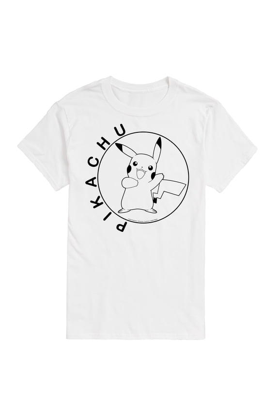 Pokémon - Pikachu Circle - Men's Short Sleeve Graphic T-Shirt