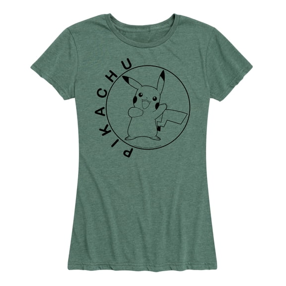Pokémon - Pikachu Circle - Women's Short Sleeve Graphic T-Shirt