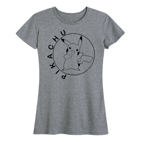 Pokémon - Pikachu Circle - Women's Short Sleeve Graphic T-Shirt