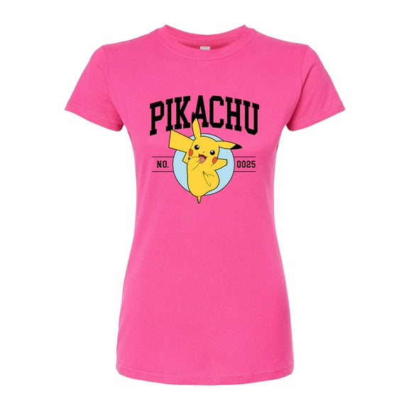 Pokémon - Pikachu Collegiate - Juniors Fitted Graphic T-Shirt