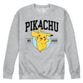 thumbnail image 1 of Pokémon - Pikachu Collegiate - Men's Crew Neck Fleece Pullover, 1 of 5