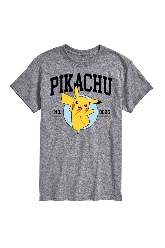 Pokémon - Pikachu Collegiate - Men's Short Sleeve Graphic T-Shirt
