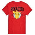 thumbnail image 1 of Pokémon - Pikachu Collegiate - Men's Short Sleeve Graphic T-Shirt, 1 of 5