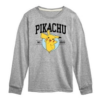 Pokémon - Pikachu Collegiate - Youth Long Sleeve Graphic T-Shirt