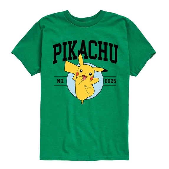 Pokémon - Pikachu Collegiate - Youth Short Sleeve Graphic T-Shirt