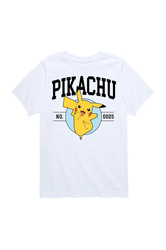 Pokémon - Pikachu Collegiate - Youth Short Sleeve Graphic T-Shirt