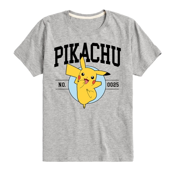 Pokémon - Pikachu Collegiate - Youth Short Sleeve Graphic T-Shirt