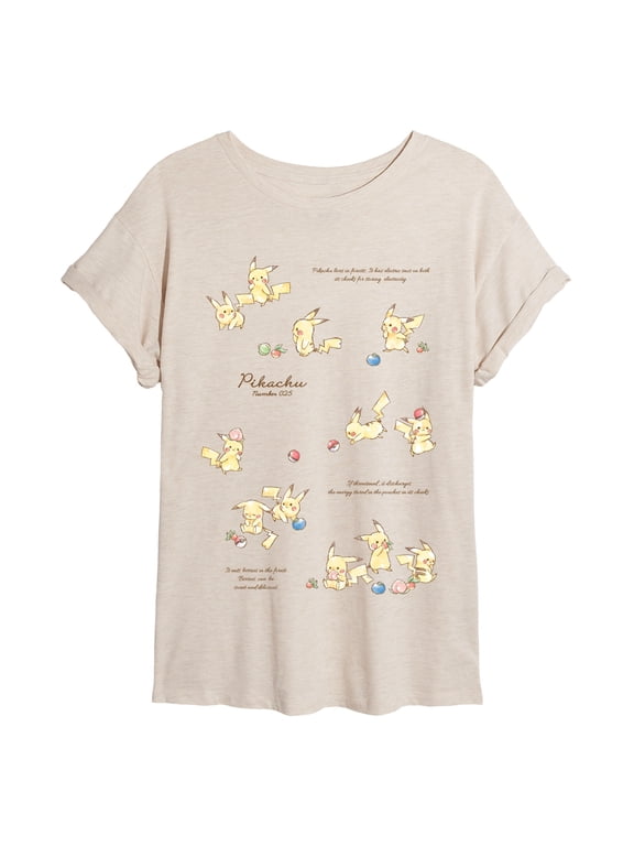 Pokémon - Pikachu Cutesy Watercolor Women's Relaxed Fit T-Shirt