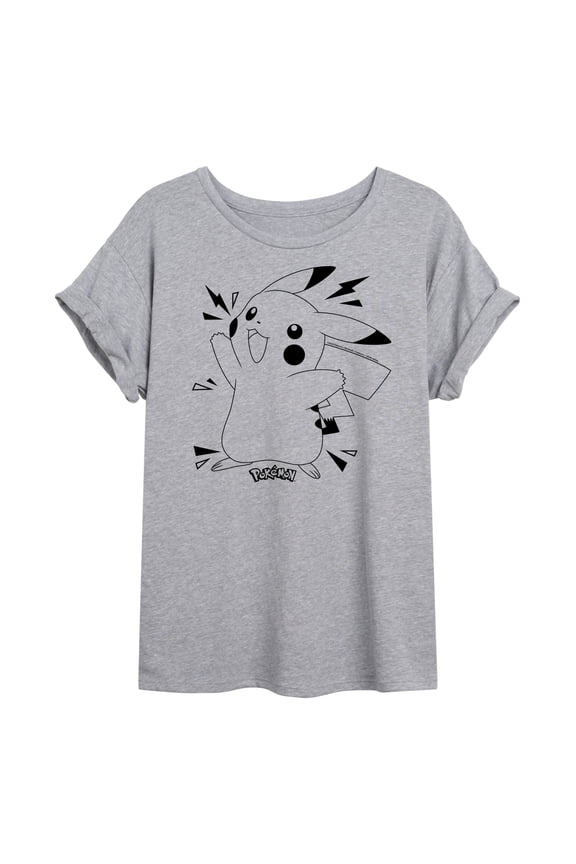 Pokémon - Pikachu Dex - Juniors Ideal Flowy Muscle T-Shirt