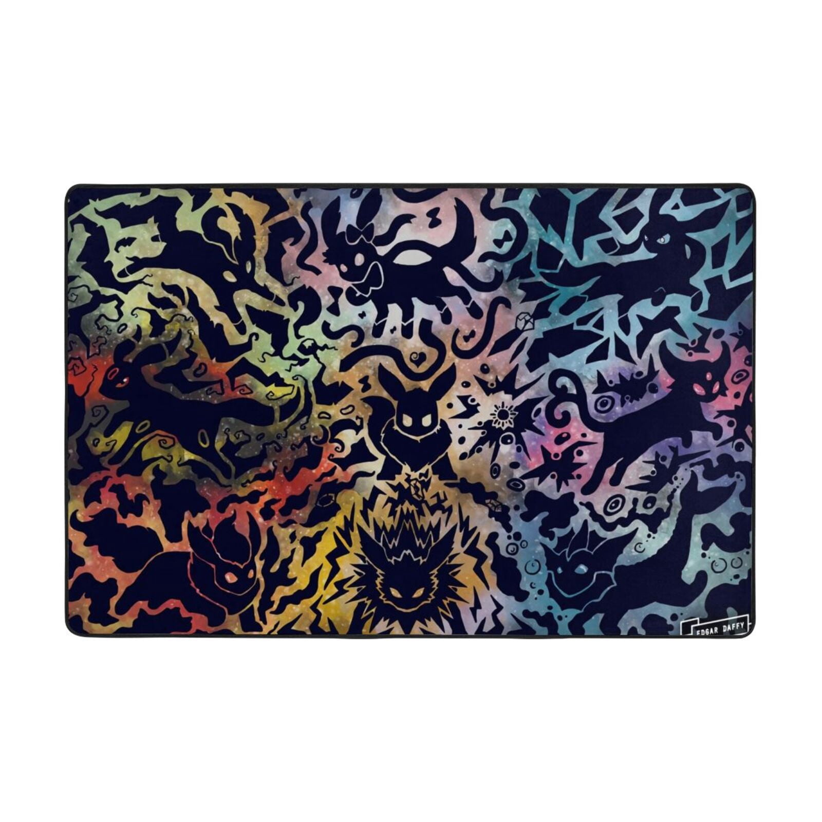 Pokémon Pikachu Eevee evolutions8749 Gamer Rug Room Non-Slip Gaming Rug ...